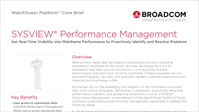 SYSVIEW® Performance Management